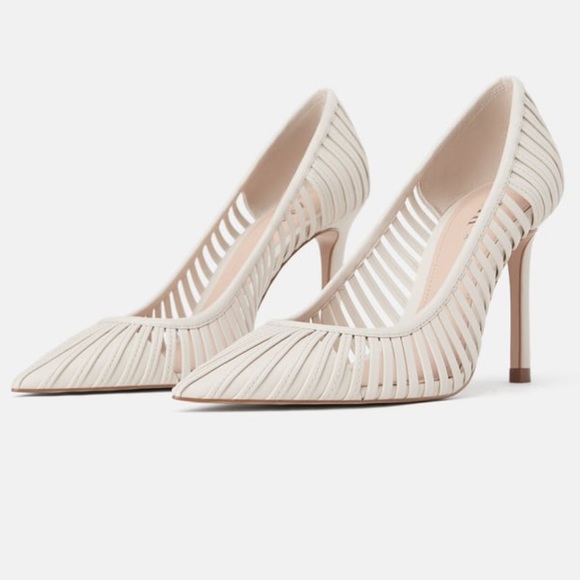 ZARA Caged Strappy High-heels - Picture 1 of 15